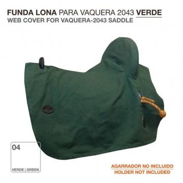 FUNDA VAQUERA LONA  VERDE